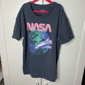 NASA Space Space Shuttle Print T-Shirt